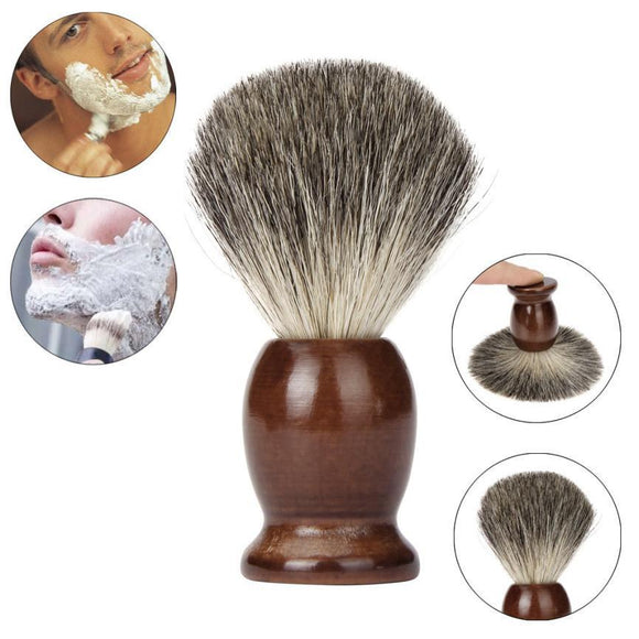 ZY 2PCS/Set Wet Shaving Badger Brush Classic Wood Bowl Mug Men Shave Tool